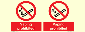 Vaping prohibited